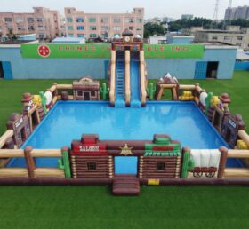 Pool3-924 Wild West Theme Inflatable Pool Water Park