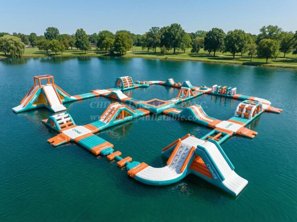 S605 Inflatable Water Park Aqua Park Water Island