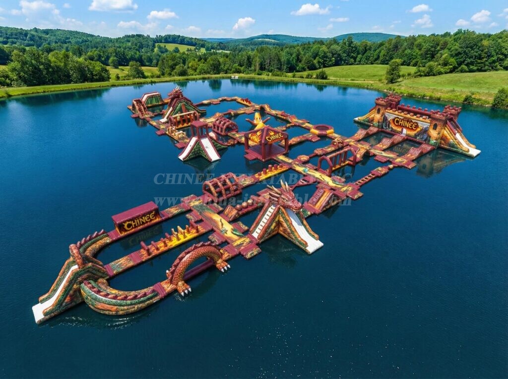 S632 Dragon Theme Inflatable Water Park