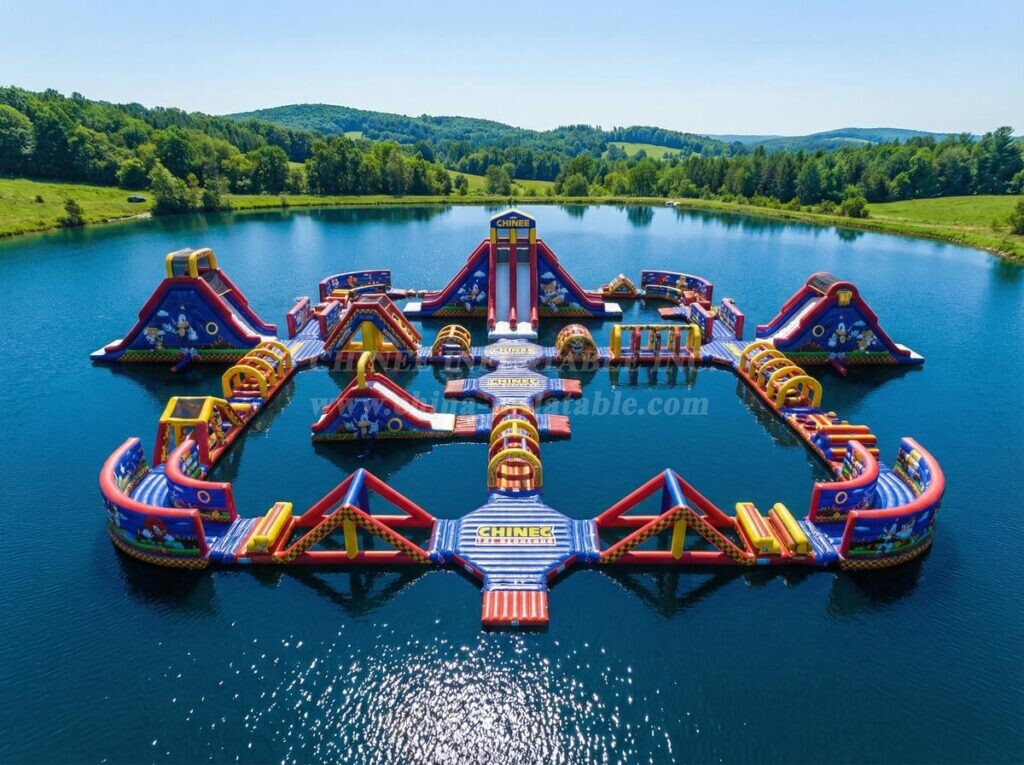 S652 Sonic Theme Inflatable Water Park