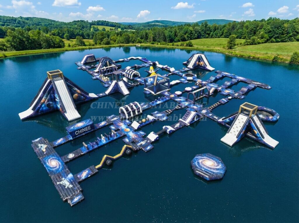 S653 Space Theme Inflatable Water Park