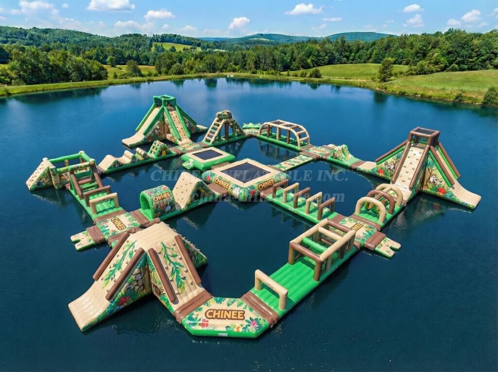 S689 Jungle Theme Inflatable Water Park