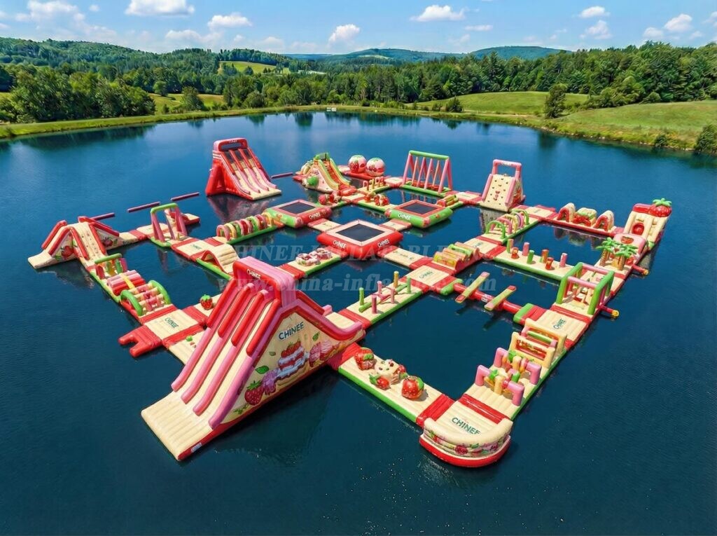 S708 Strawberry Shortcake Theme Inflatable Water Park