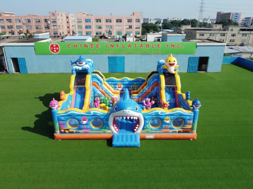T2-7103 Baby Shark Theme Inflatable Bouncer