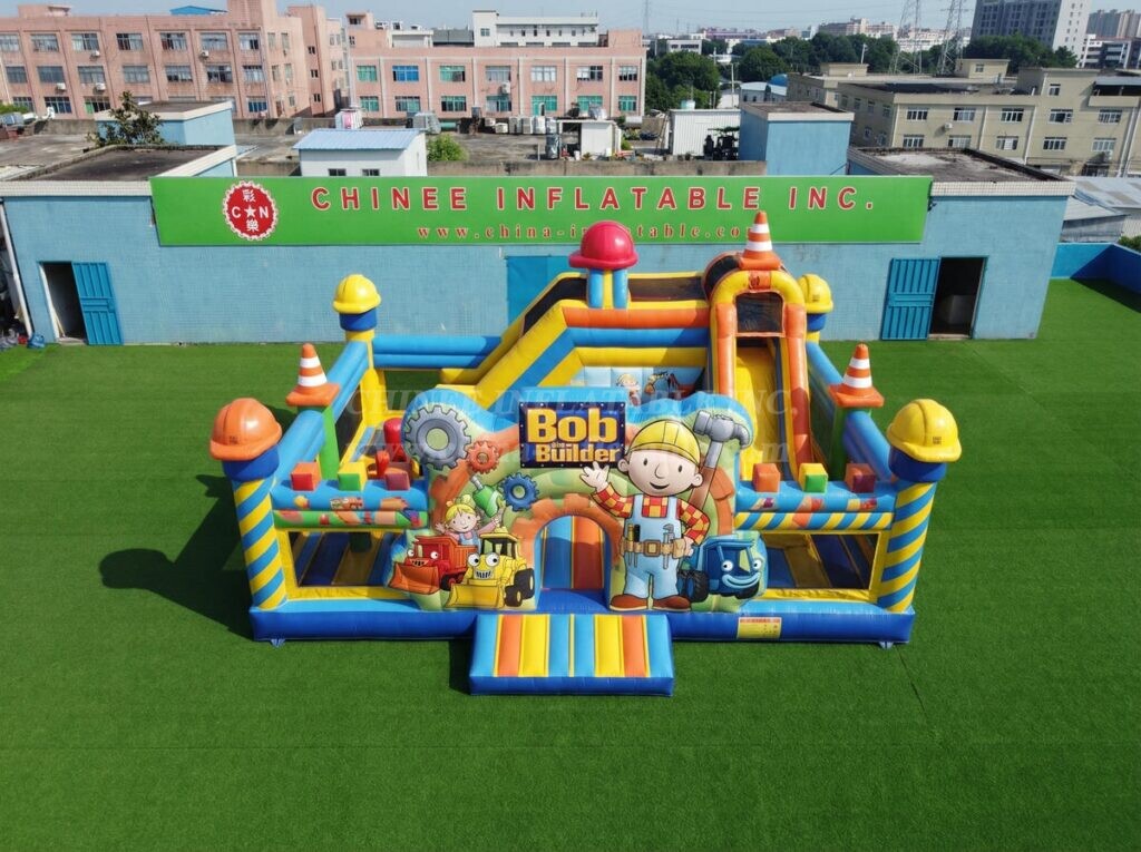 T2-7108 Bob The Builder Theme Inflatable Bouncer