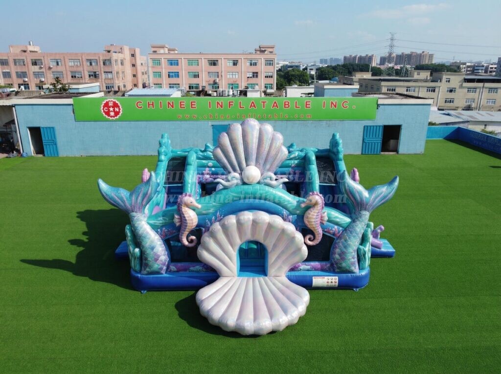 T2-7132 Mermaid Theme Inflatable Bouncer
