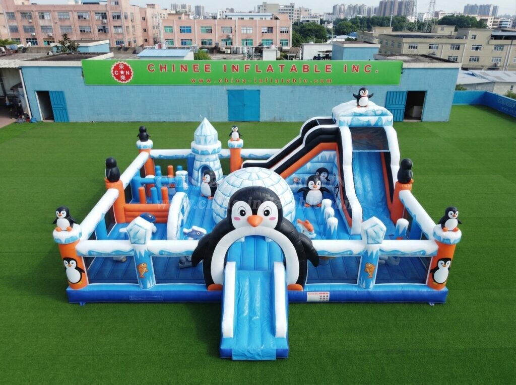 T2-7142 Penguin Theme Inflatable Bouncer