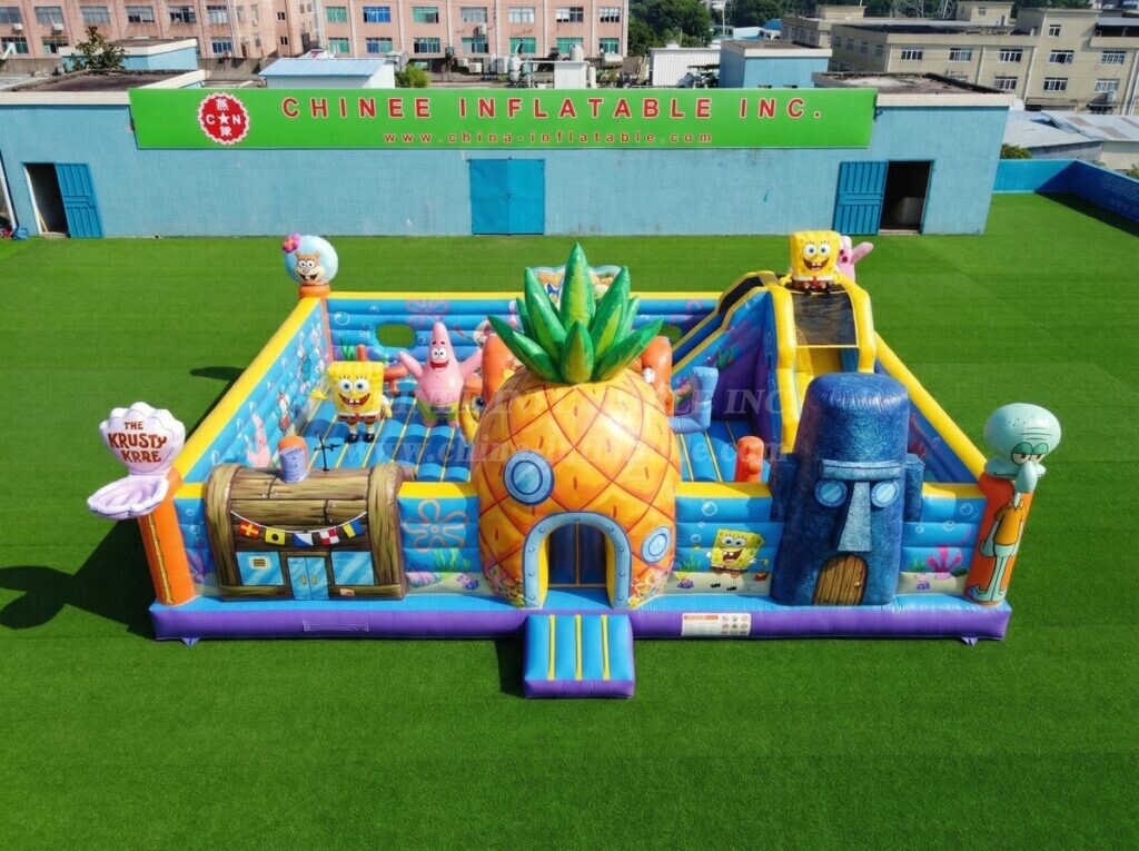T2-7159 SpongeBob Theme Inflatable Bouncer