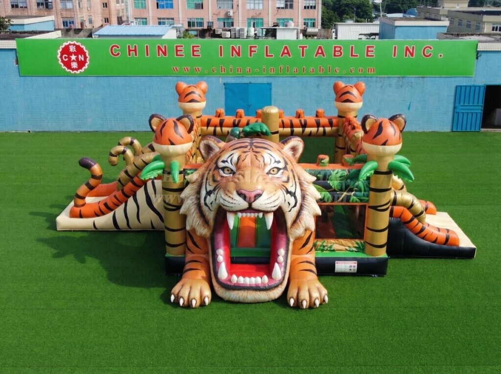T2-7167 Tiger Theme Inflatable Bouncer