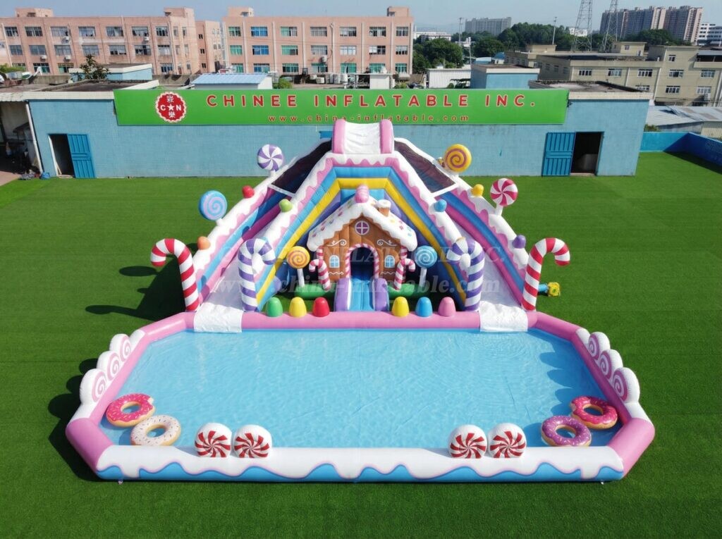 T8-6117 Candy Theme Inflatable Water Slide