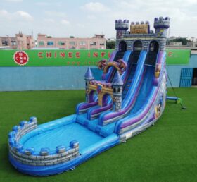 T8-6119 Castle Kingdom Theme Inflatable Water Slide