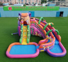 T8-6139 Dora Theme Inflatable Water Slide