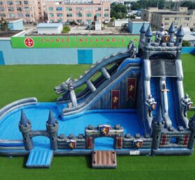 T8-6159 Knight Theme Inflatable Water Slide