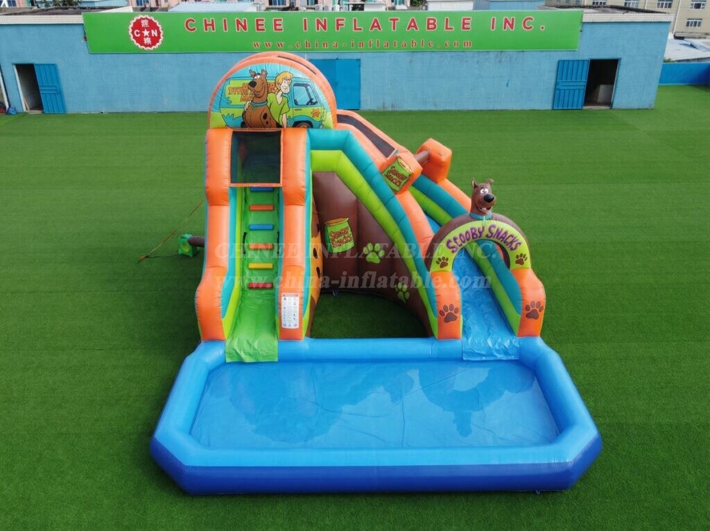 T8-6202 Scooby-Doo Theme Inflatable Water Slide