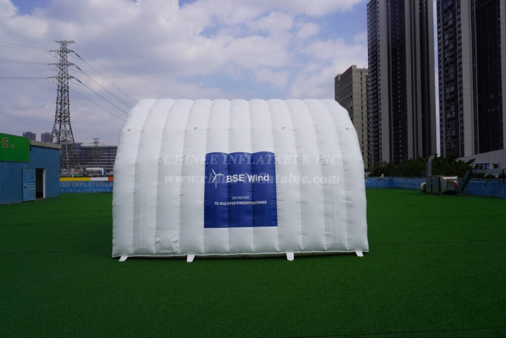 Tent1-424B White Branded Inflatable Event Tent