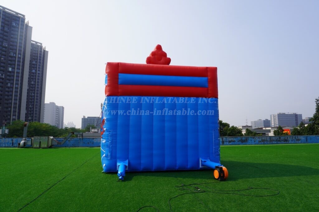 T8-8466D Spider-Man Themed Inflatable Water Slide