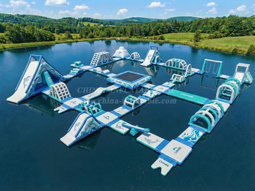 S723 Dolphin Theme Inflatable Water Park