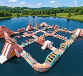 S724 Flamingo Theme Inflatable Water Park