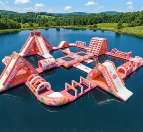 S725 Flamingo Theme Inflatable Water Park