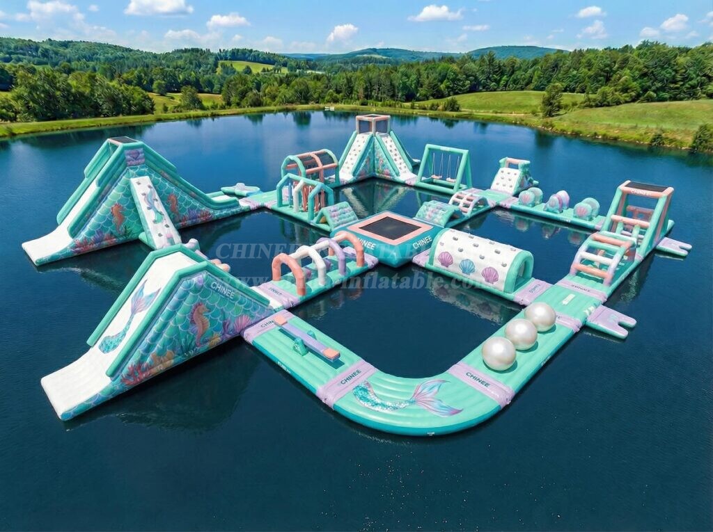 S728 Mermaid Theme Inflatable Water Park