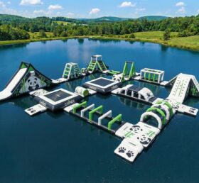 S733 Panda Theme Inflatable Water Park