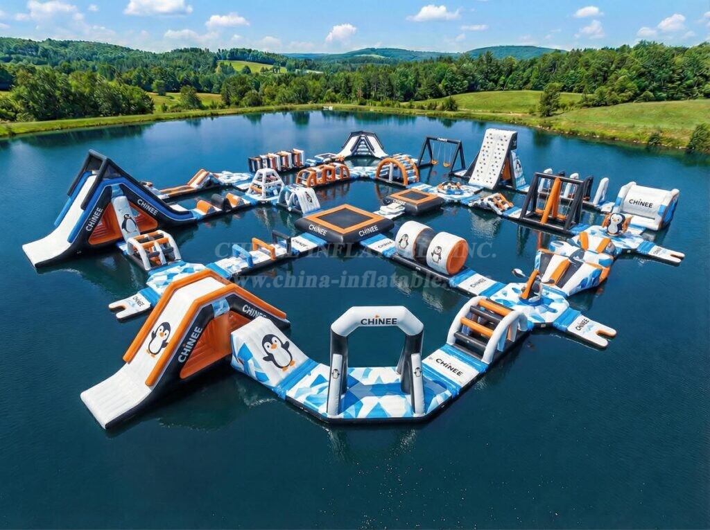 S734 Penguin Theme Inflatable Water Park