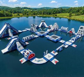 S740 Shark Theme Inflatable Water Park