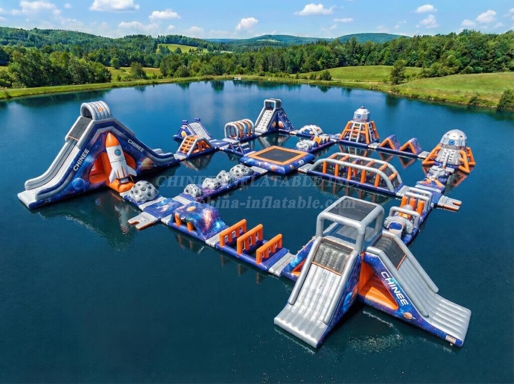 S744 Space Theme Inflatable Water Park