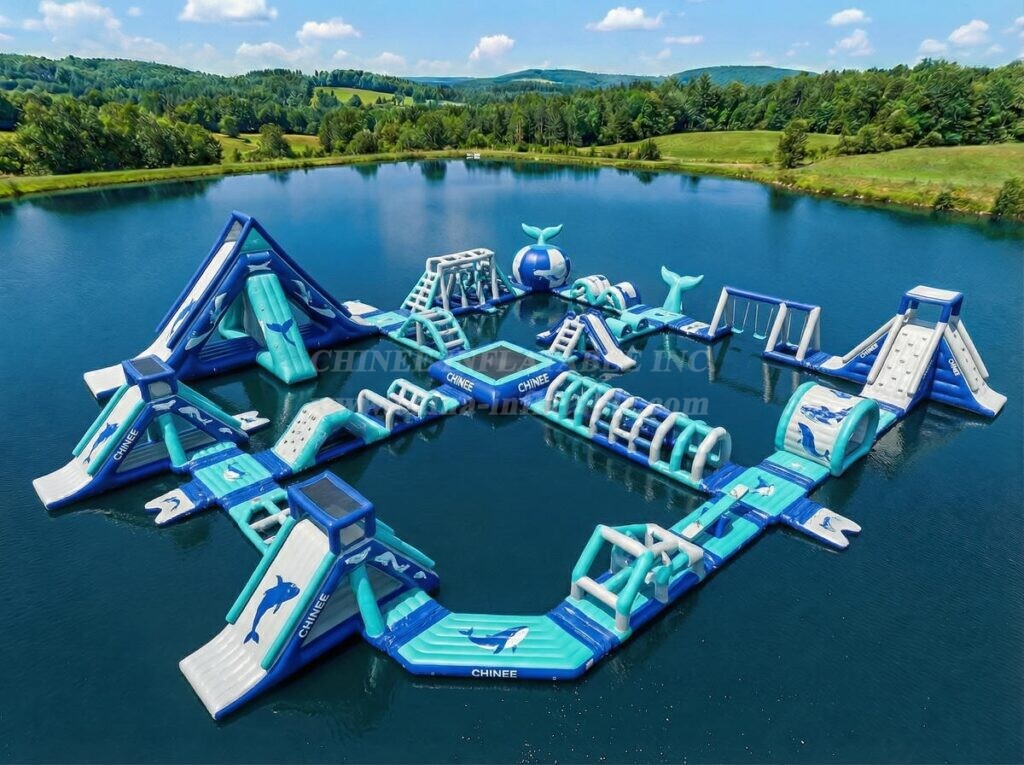 S750 Whale Theme Inflatable Water Park