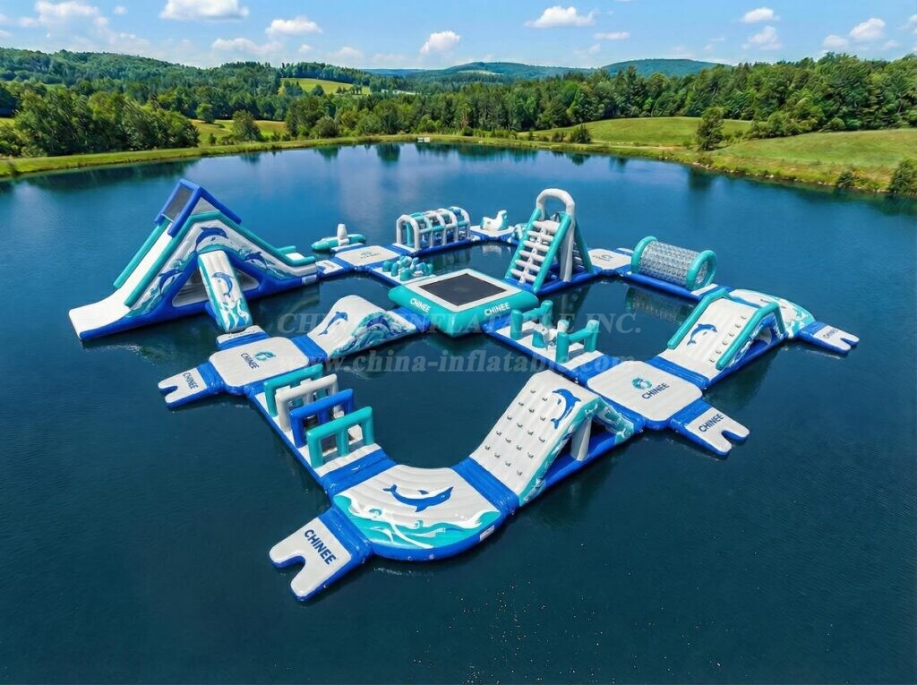 S775 Dolphin Theme Inflatable Water Park