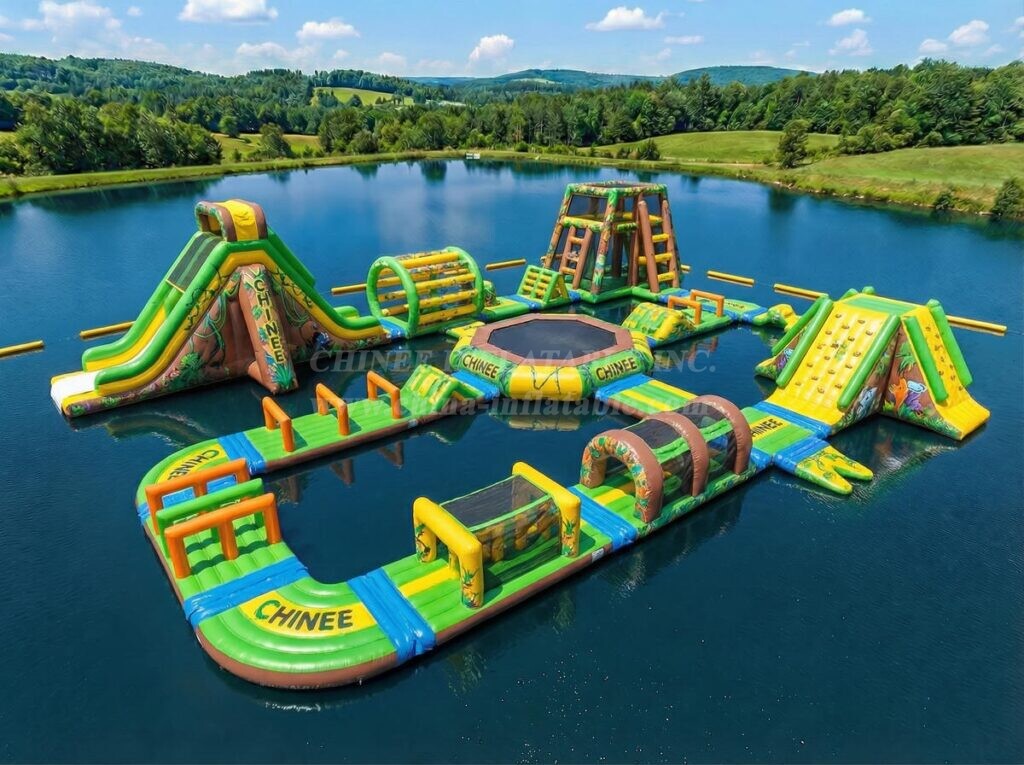 S795 Jungle Theme Inflatable Water Park