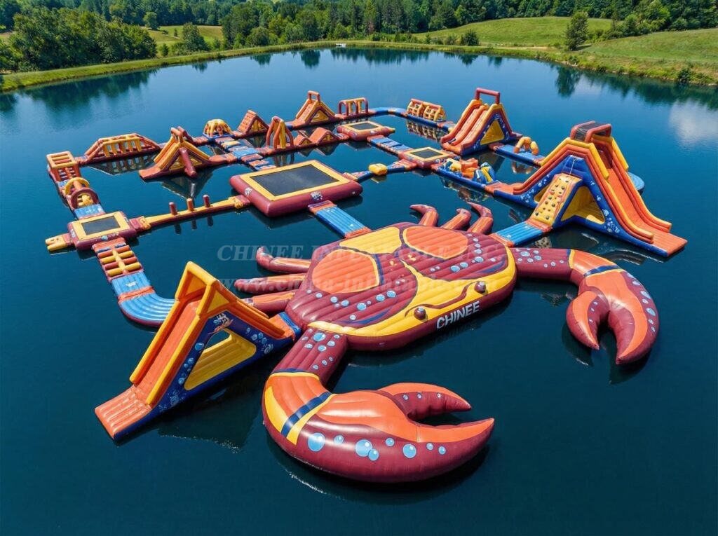 S845 Crab Theme Inflatable Water Park