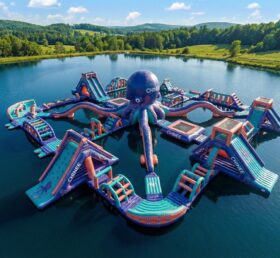 S864 Octopus Theme Inflatable Water Park