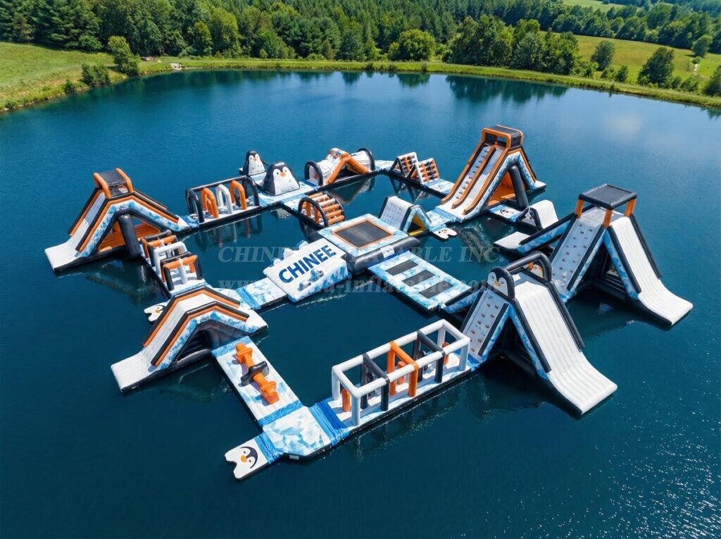 S867 Penguin Theme Inflatable Water Park