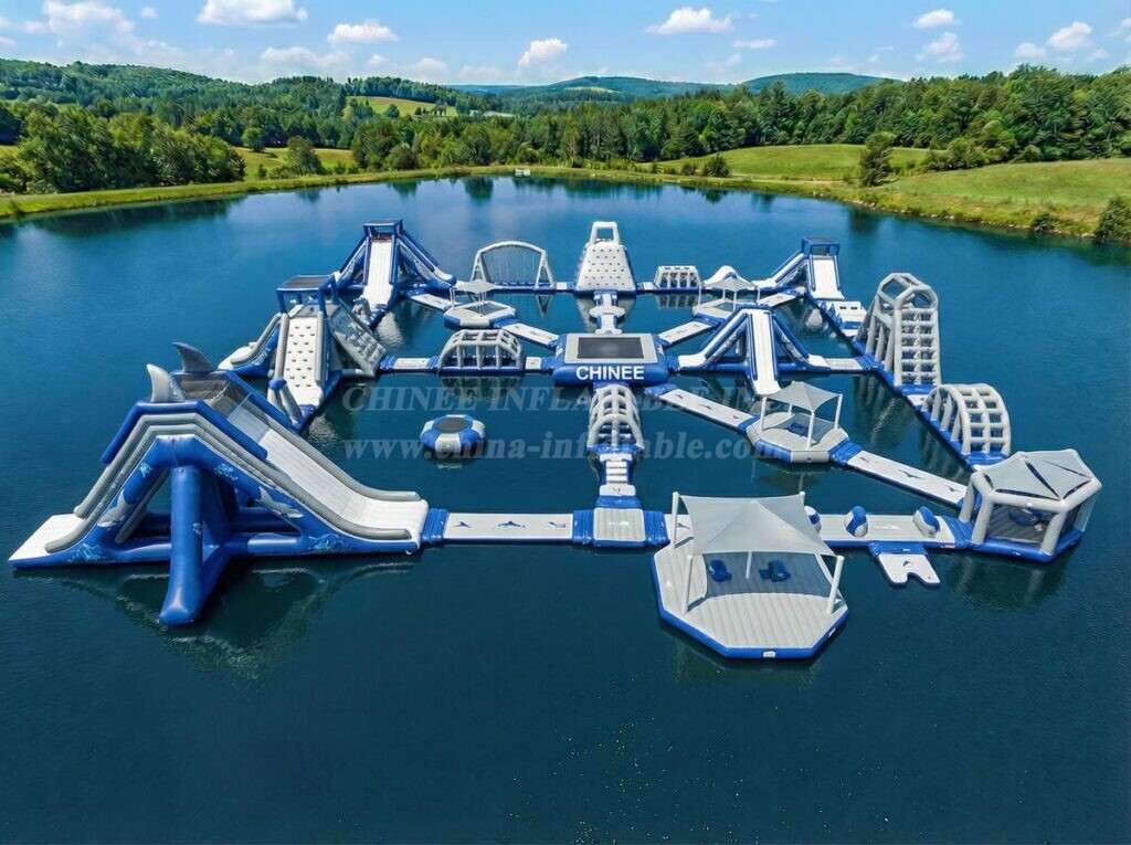 S870 Shark Theme Inflatable Water Park