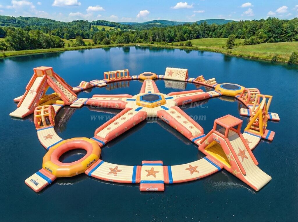 S873 Starfish Theme Inflatable Water Park