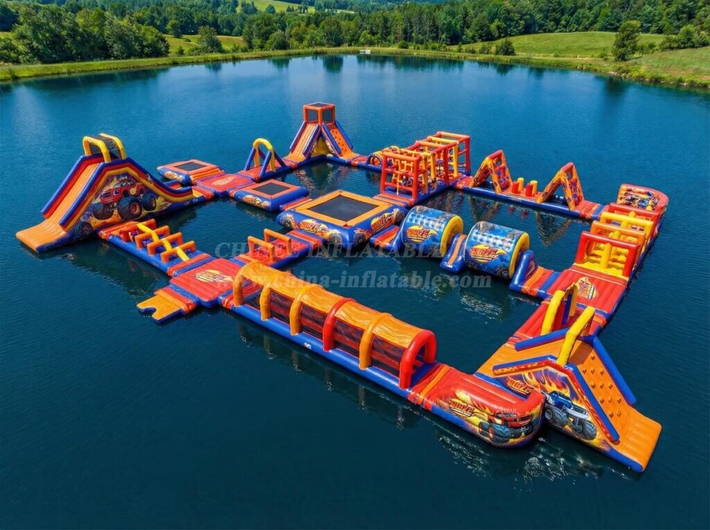 S887 Blaze Monster Theme Inflatable Water Park