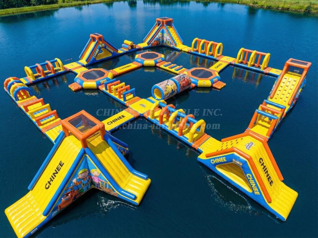 S889 Bob the Builder Theme Inflatable Water Park