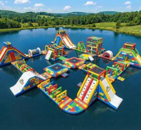 S903 Lego Theme Inflatable Water Park