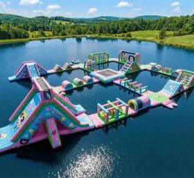 S940 The Powerpuff Girls Theme Inflatable Water Park