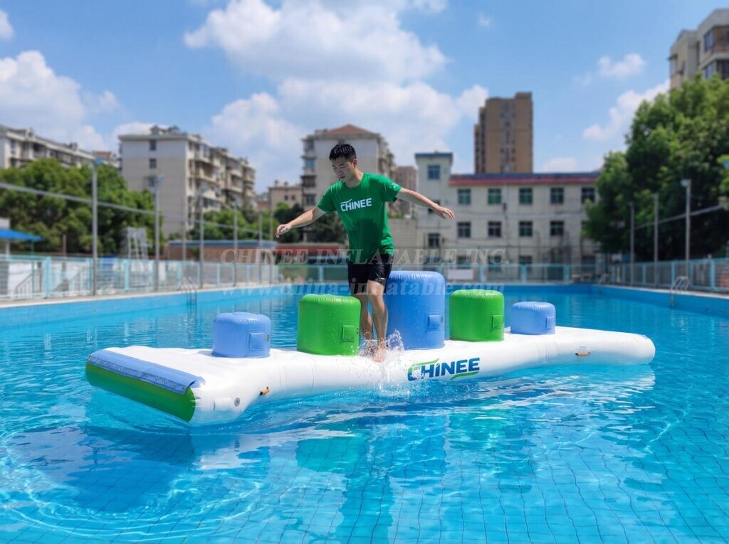 T10-625 Inflatable Floating Water Playground – Fun Pillars