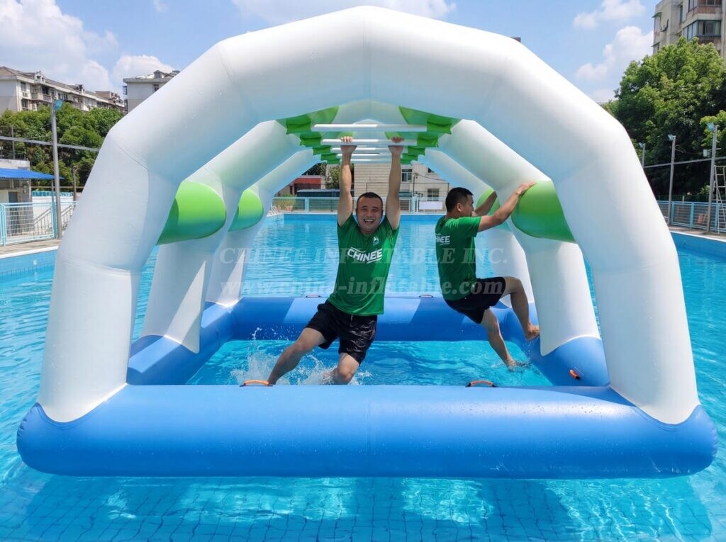 T10-604 Inflatable Water Pool Obstcale Course – Jungle Bar
