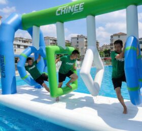 T10-639 Ultimate Inflatable Water Challenge Course - Geo Obstacles