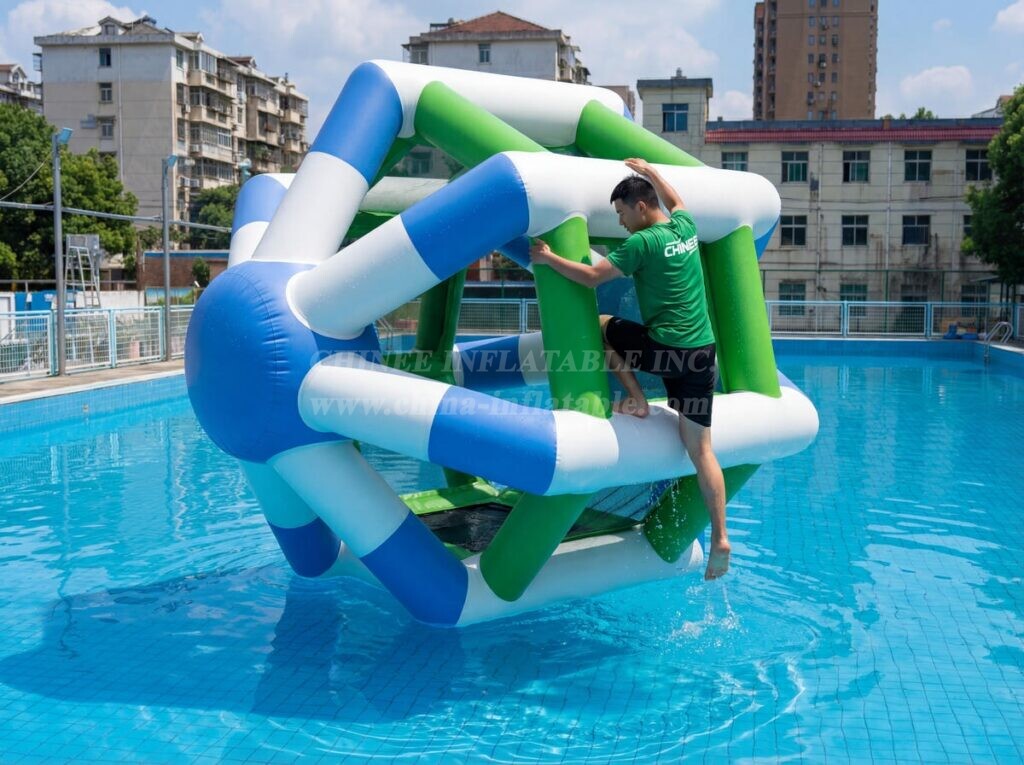 T10-637 Inflatable Water Wheel Inflatable for Water Park Fun – Hamster Wheel