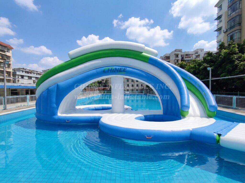 T10-605 Inflatable Water Slide Figure 8 With Step – Figure 8 with Step