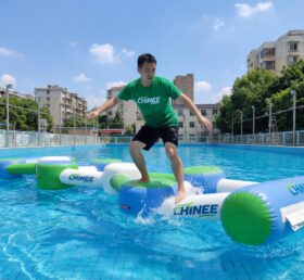 T10-627 Inflatable Frog Jump Water Obstacle Course