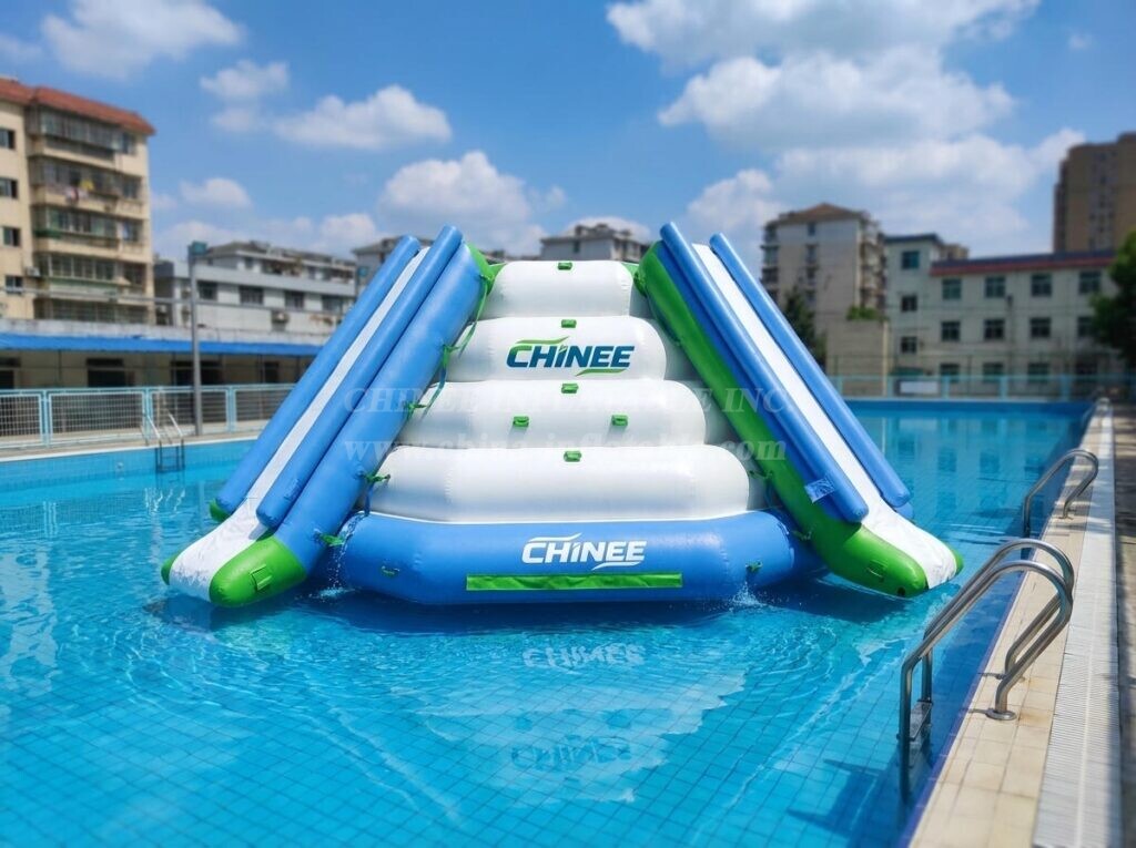 T10-626 Inflatable Floating Water Slide – Multiple Slides