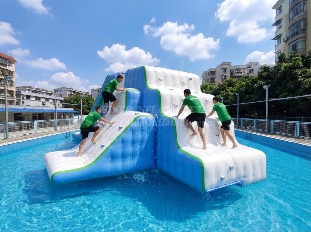 T10-631 Inflatable Water Diving Platform with Slide