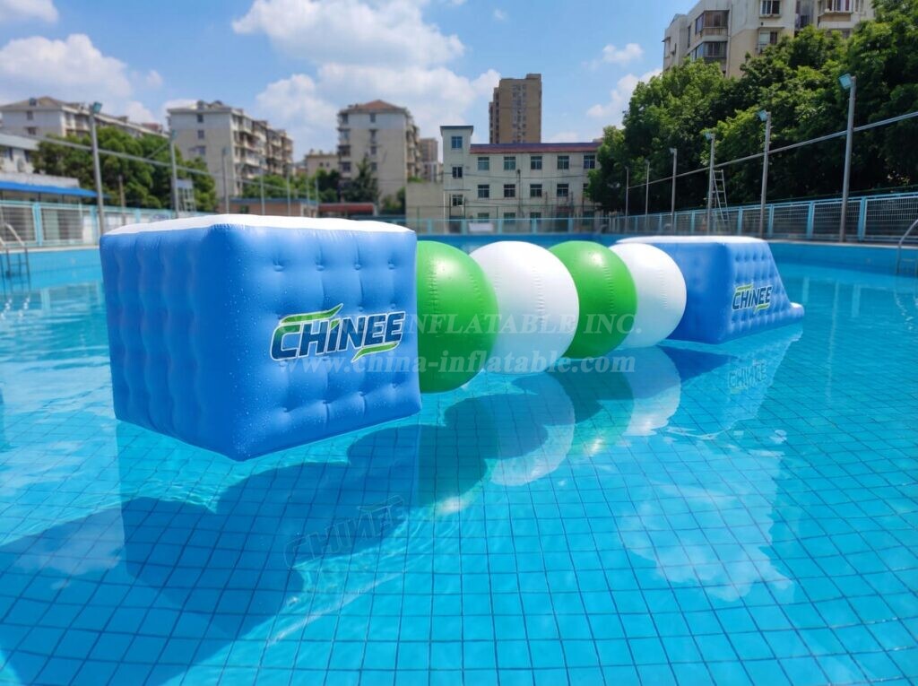 T10-636 Inflatable Water Obstacle Course Water Balance Challenge