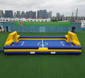 T11-4902 Yellow and Blue Color Scheme Inflatable Soccer Field